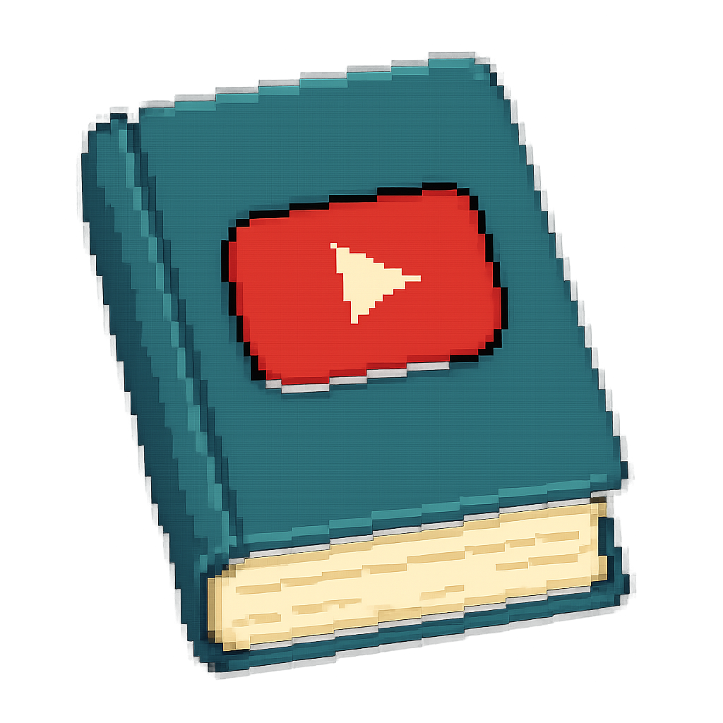 Pixel art book icon for Broadcasting Together